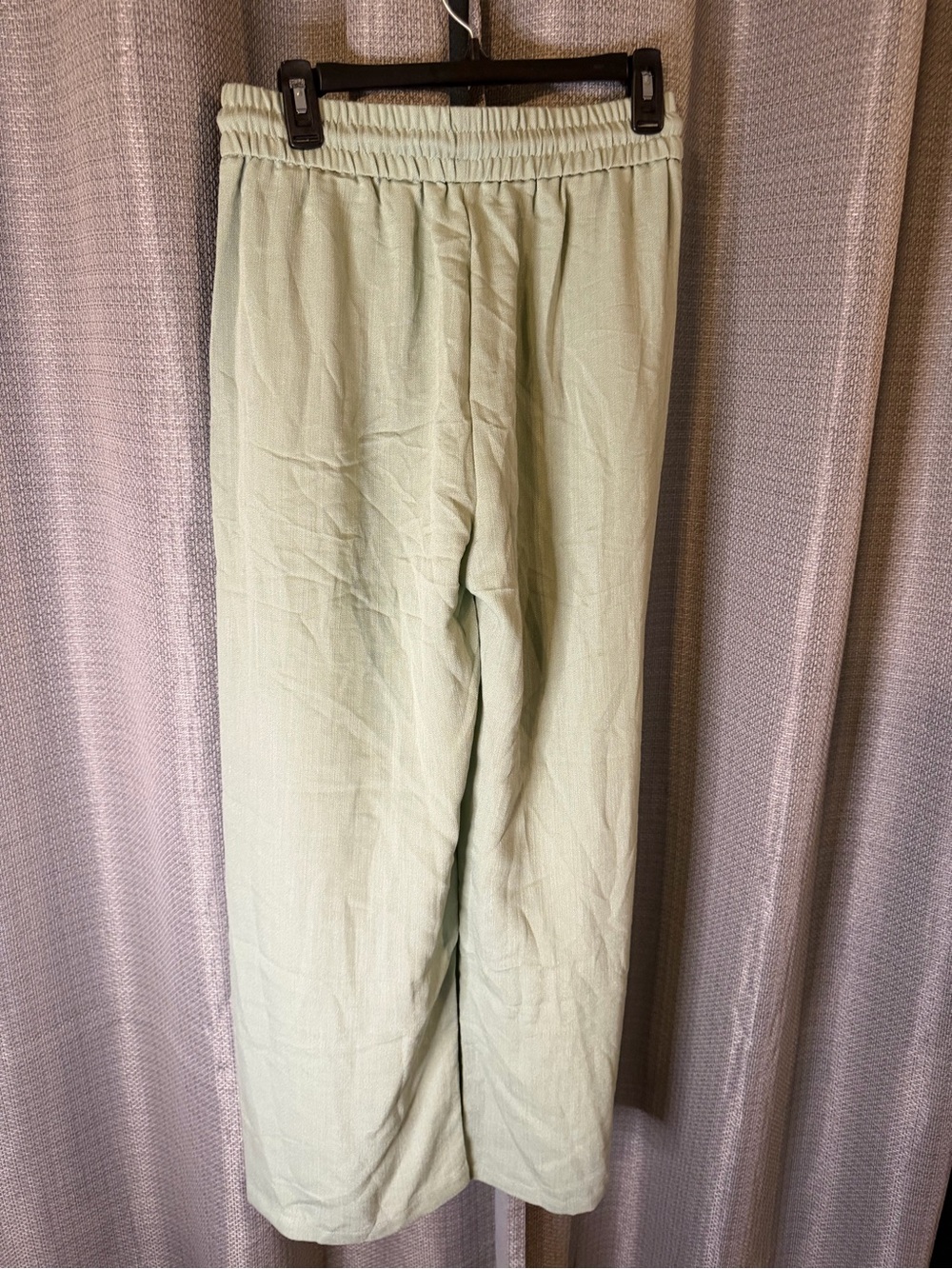 Halara Relaxed Wide-Leg Drawstring Pants in Pale Aqua - Picture 6 of 7